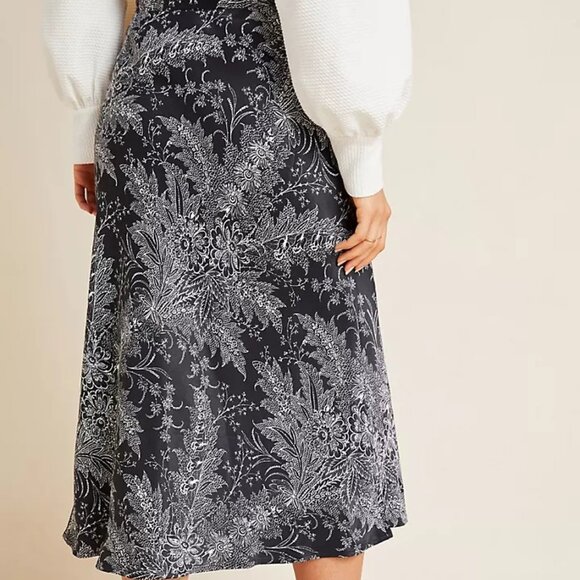 Anthropologie Bias Satin Midi Skirt - Picture 8 of 15